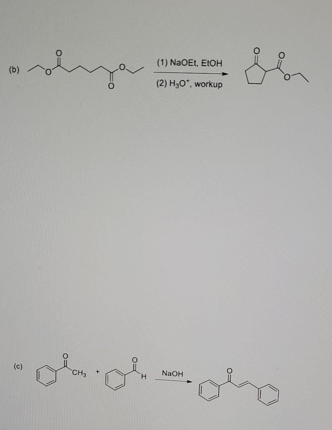 4 Propose Stepwise Mechanisms For The Following Reactions 20pts Ha Oh A Hci 1 Naoet Etoh B 2 H30 Workup 2