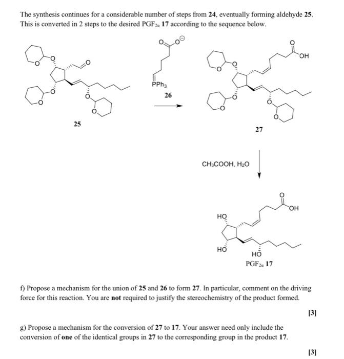 The Synthesis Continues For A Considerable Number Of Steps From 24 Eventually Forming Aldehyde 25 This Is Converted In 1