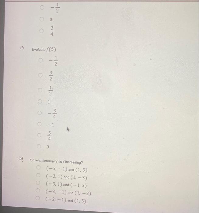 Let F X 3x G T Dt Where G Is The Function Whose Graph Is Shown Below A Evaluate F 3 1 21 43 1 0 43 21 23 4