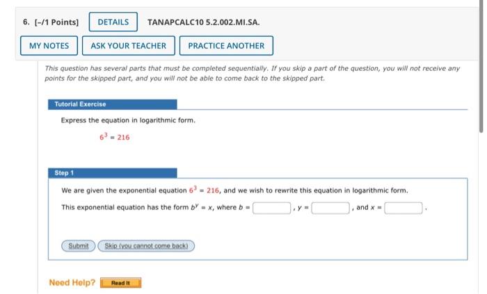 This Question Has Several Parts That Must Be Completed Sequentially If You Skip A Part Of The Question You Will Not Re 1