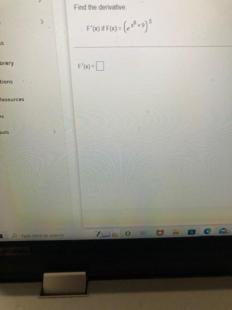 Find The Derivative F X If F X Ex8 9 5 F X 1