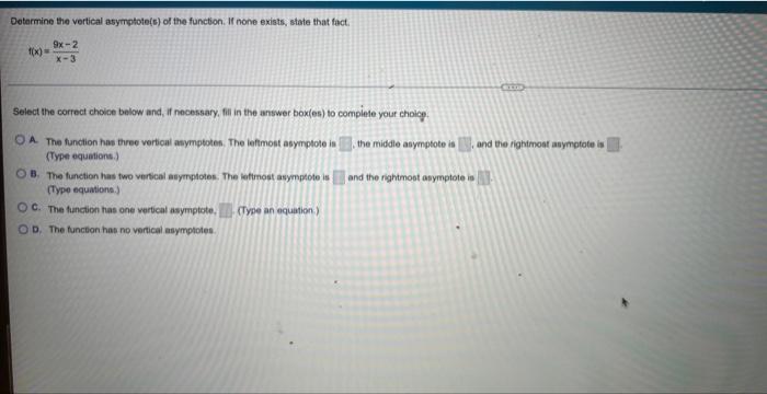 Use The Limit Properties To Find The Following Limit If It Exists X Lim X3 12x 5 Select The Correct Choice Below And 3