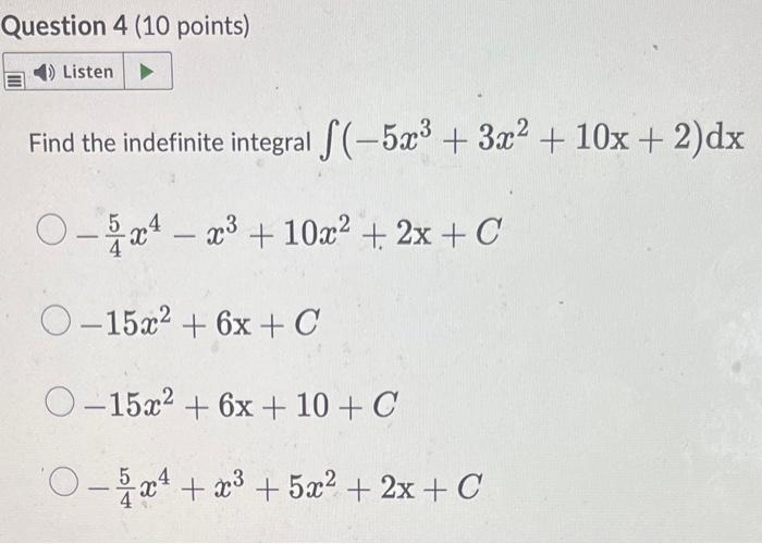 N That F X 58 X3 5 Fif X X8 5 Cf X 58 X8 5 Cf X 2524 X8 5 Cf X 2524 X 2 5 C No Answer Is Given Find The Indefinit 2