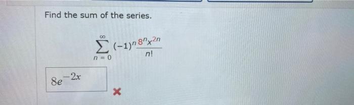 Find The Sum Of The Series 1