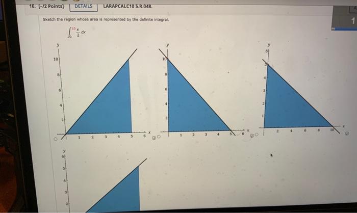 Sketch The Region Whose Area Is Represented By The Definite Integral 015 2x Dx 1