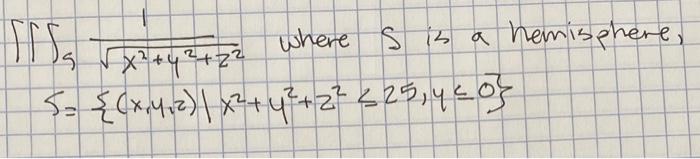 G X2 Y2 Z2 1 Where S Is A H S X Y Z X2 Y2 Z2z25 Y 0 1
