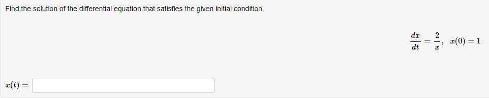 Find The Solution Of The Differential Equation That Satisfies The Given Initial Condition 8yy X Y 8 11 Find The Solut 2