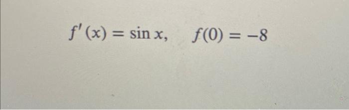 F X Sinx F 0 8 1