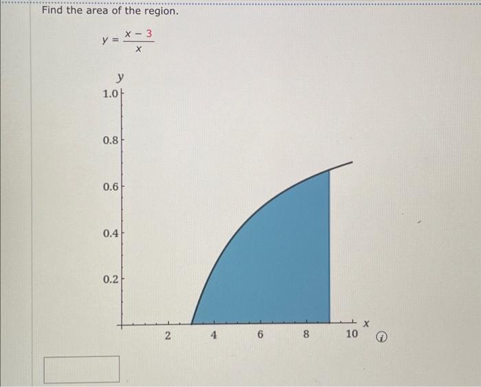 Find The Area Of The Region Y X 3 1