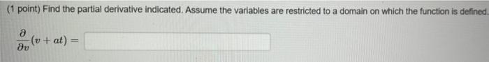 1 Point Calculate All Four Second Order Partial Derivatives And Check That Fxy Fyz Assume The Variables Are Restric 2