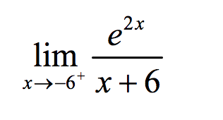 X 6 Lim X 6e2x 1
