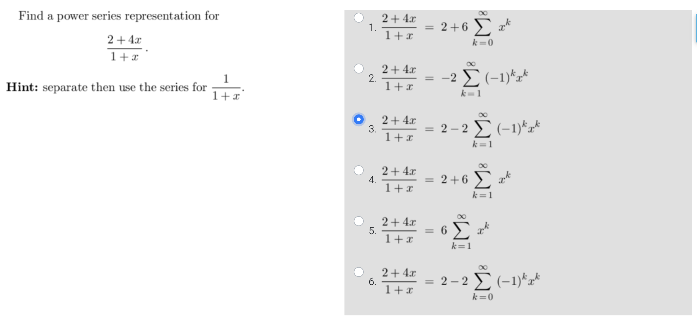 Find A Power Series Representation For 2 4x 1 X 1