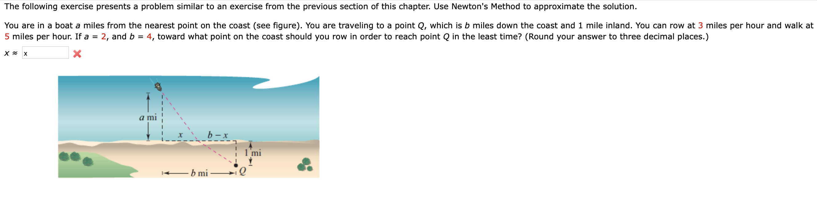 The Following Exercise Presents A Problem Similar To An Exercise From The Previous Section Of This Chapter Use Newton S 1