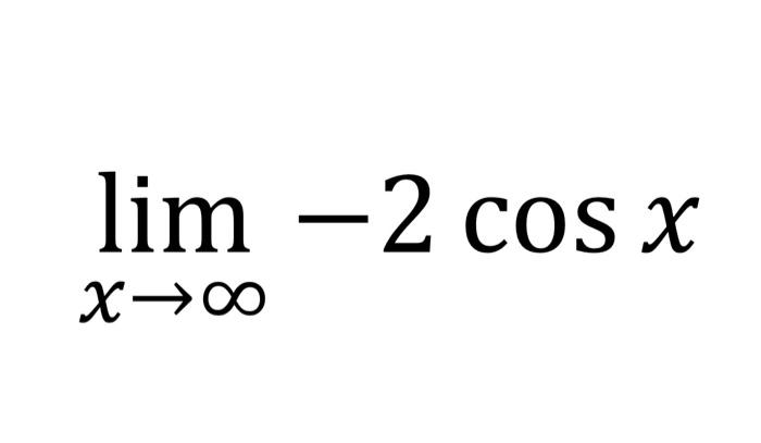 X Lim 2cosx 1