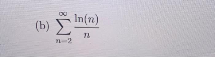 Solve Using Integral Test 1