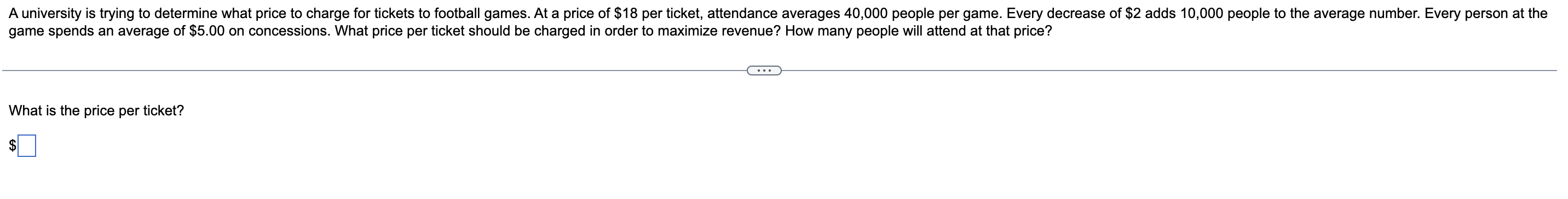 What Is The Price Per Ticket 1