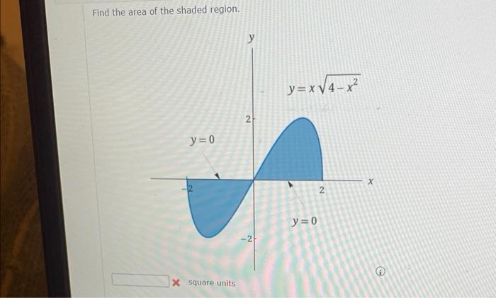 Find The Area Of The Shaded Region 1