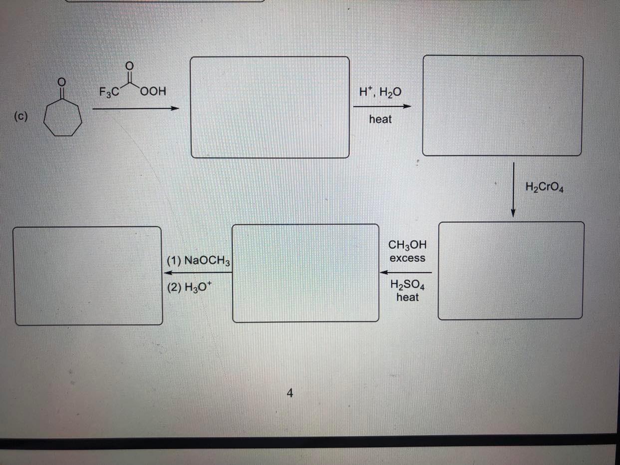 F3c H H20 Woon C Heat H2cro4 Ch3oh Excess 1 Naoch3 2 H307 H2so4 Heat 4 D Compare The Relative Reactivity Of 1