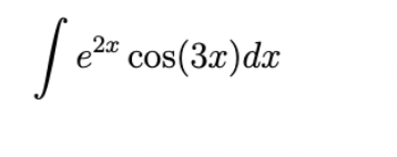 E2xcos 3x Dx 1