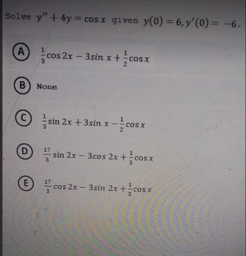 Subject Differential Equation Kindly Answer These Questions Within An Hour I Want Answers From The Tutor Pls Show The 1
