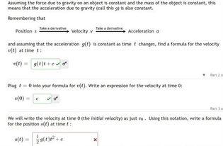 Means That The Acceleration Due To Sravity Call This 9t Is Also Conatant Reinembering That And Asuming That The Accel 1
