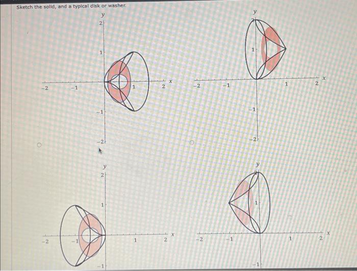 Y X2 X Y2 About Y 1 V Sketeh The Reglon Shaterk The Enlid And A Tvolcal Disk Or Washer 2