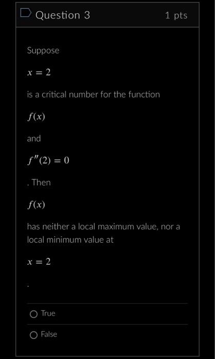 Please Help True Or False 1
