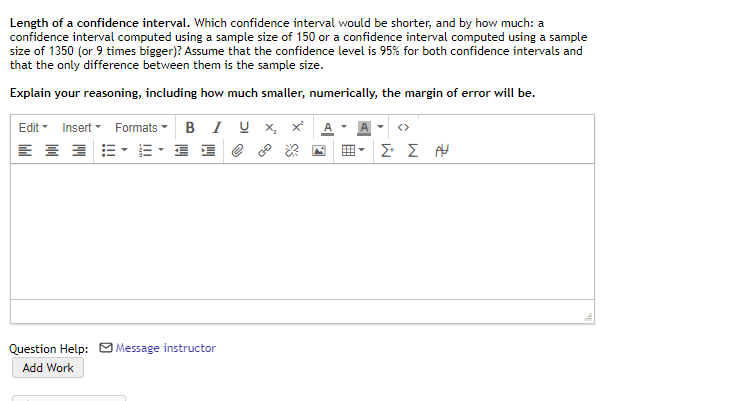 Length Of A Confidence Interval Which Confidence Interval Would Be Shorter And By How Much A Confidence Interval Comp 1