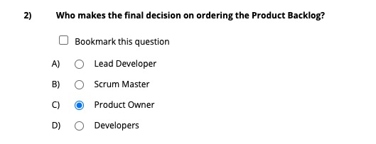 Who Makes The Final Decision On Ordering The Product Backlog