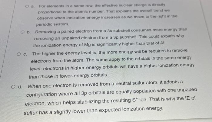 Masters All But One Of The Following Sentences Provide Reasonable Explanations For The Overall Trend And The Irregularit 2
