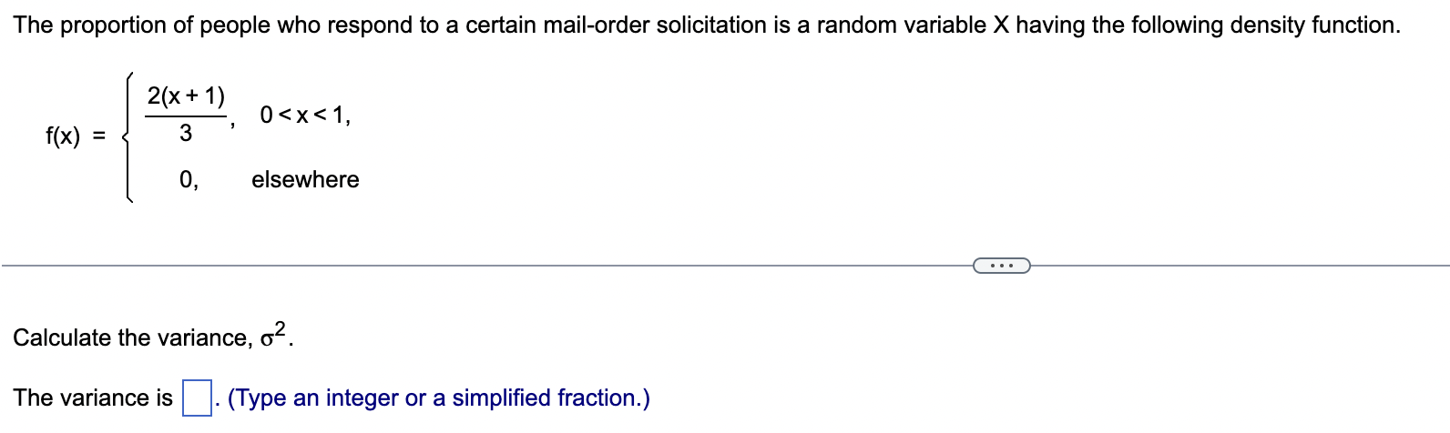 The Proportion Of People Who Respond To A Certain Mail Order Solicitation Is A Random Variable X Having The Following De 1