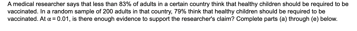 7 4 7 Id The Claim In This Scenario Let P Be The Population Proportion Of Successes Where A Success Is An Adult I 1