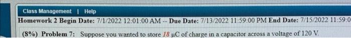 Class Management I Help Homework 2 Begin Date 7 1 2022 12 01 00 Am Due Date 7 13 2022 11 59 00 Pm End Date 7 15 20 1