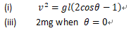 A Particle Of Mass M Is Attached To One End A Of A Light Inelastic String Of Length L The Other End Of The String B 3