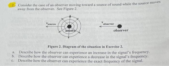 2 Consider The Case Of An Observer Moving Toward A Source Of Sound While The Source Moves Away From The Observer See F 1