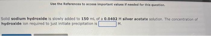 Revlow Toples References Use The References To Access Important Values If Needed For This Question Solid Ammonium Phos 2