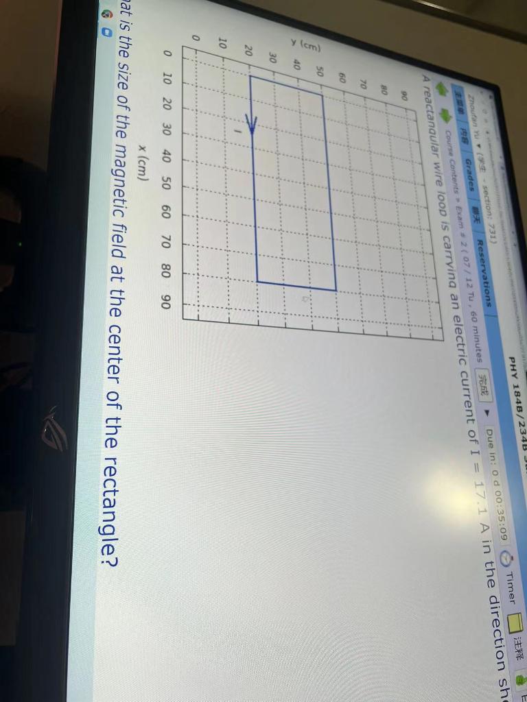 At Is The Size Of The Magnetic Field At The Center Of The Rectangle 1
