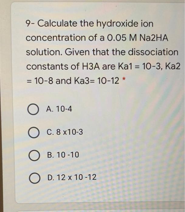 13 When Making A Buffer Of Ph 5 Acids With The Following Ka Values Are Available Which Would Be The Best Acid To Use 3