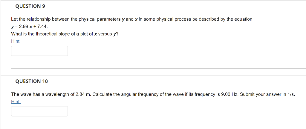 Let The Relationship Between The Physical Parameters Y And X In Some Physical Process Be Described By The Equation Y 2 9 1