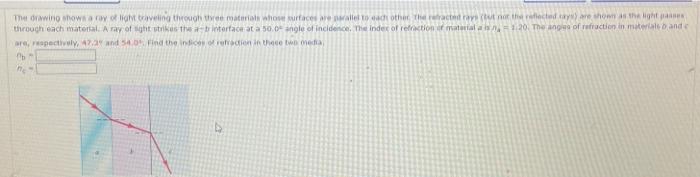 Fh Nk 52 09 What Is The Index Of Refraction Of The Unk Rwow Bould Aasitional Materiah And C The Angle Of Inclde 1