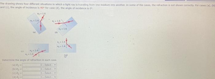 Fh Nk 52 09 What Is The Index Of Refraction Of The Unk Rwow Bould Aasitional Materiah And C The Angle Of Inclde 3