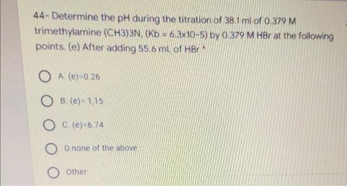 2 In Order To Prepare A Buffer With Ph 10 00 What Ratio Of A Ha Is Needed For An Acid Ha Whose Pka Is 10 32 4
