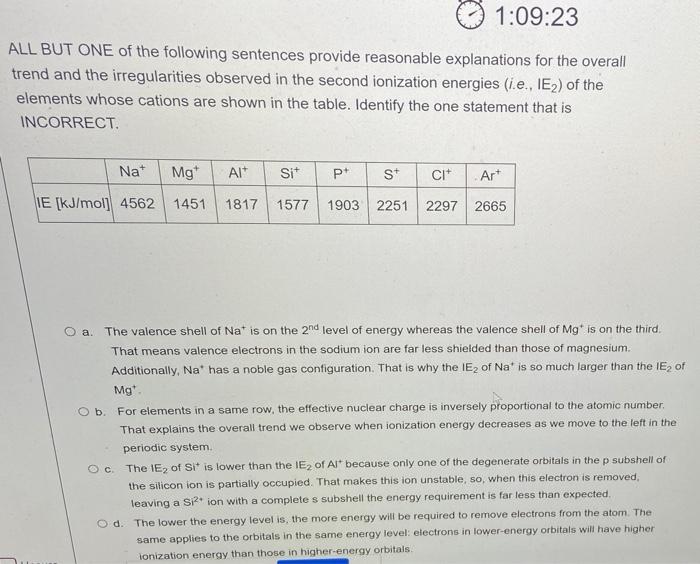 1 09 23 All But One Of The Following Sentences Provide Reasonable Explanations For The Overall Trend And The Irregularit 1
