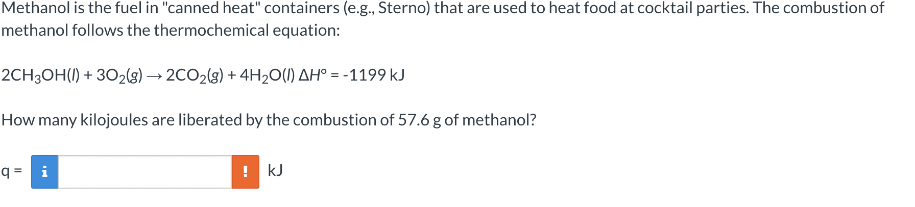 Methanol Is The Fuel In Canned Heat Containers E G Sterno That Are Used To Heat Food At Cocktail Parties The Comb 1