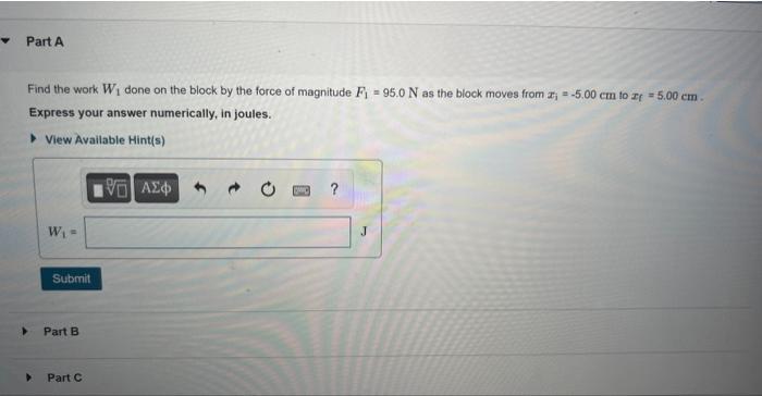 Two Forces Of Magnitudes F1 95 0 N And F2 45 0 N Act In Opposite Directions On A Block Which Sits Atop A Frictionle 2