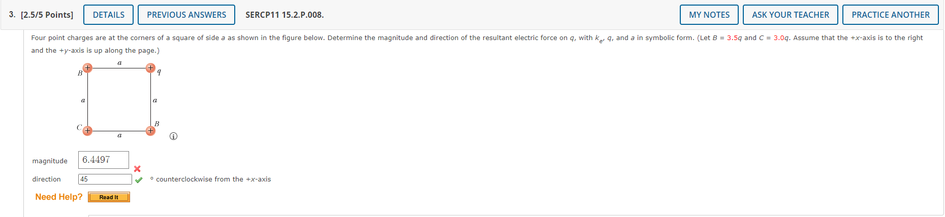 And The Y Axis Is Up Along The Page Magnitude 4 Counterclockwise From The X Axis 1