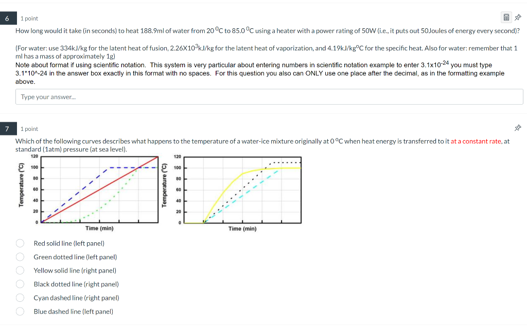 How Long Would It Take In Seconds To Heat 188 9ml Of Water From 20 C To 85 0 C Using A Heater With A Power Rating Of 5 1