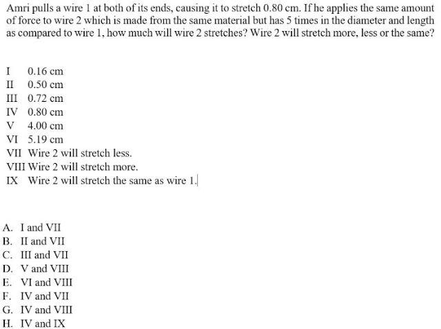 Amri Pulls A Wire 1 At Both Of Its Ends Causing It To Stretch 0 80 Cm If He Applies The Same Amount Of Force To Wire 2 1