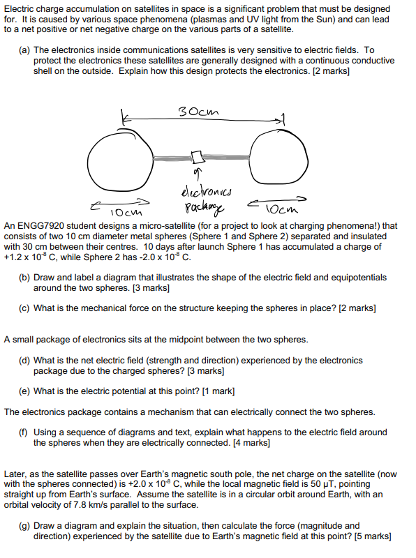 Electric Charge Accumulation On Satellites In Space Is A Significant Problem That Must Be Designed For It Is Caused By 1