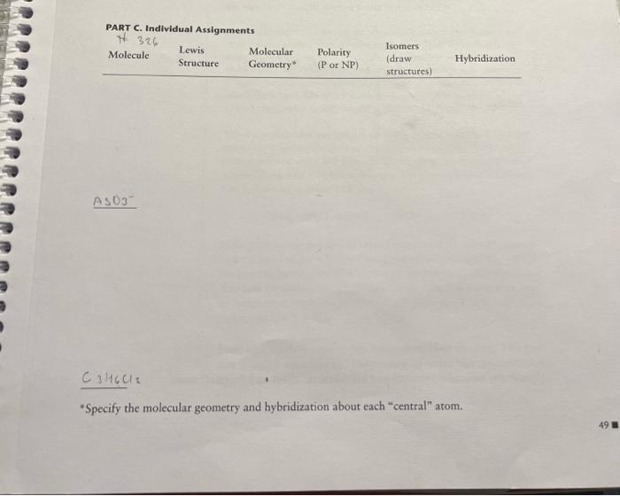 Specify The Molecular Geometry And Hybridization About Each Central Atom Bco4 1
